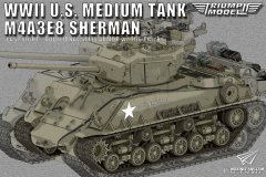 【凯旋】新品：1/72 M4A3E8谢尔曼坦克 全3D打印模型 两则