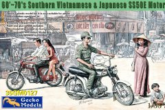 【壁虎 35GM1027】新品：1/35 越南 SS50E摩托车套装