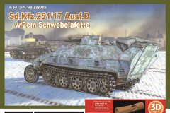 [威龙 6292]1/35 Sd.Kfz.251/17半履带车D型装备2cm悬挂式炮架高射炮再版单