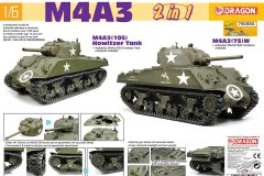 [威龙 75055X]1/6 M4A3  谢尔曼坦克 (2合1)再版单