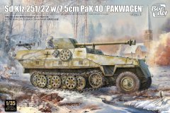 [边境 BT-043]新品：1/35 Sd.Kfz.251D/22装甲车附PAK40