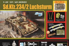 [威龙 6696]1/35 Sd.Kfz.234/2 8轮重型装甲侦察车装载山猫炮塔再版单