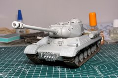 [小号手 05589] 1/35 JS-2mod1943重型坦克战后改进型 素组欣赏