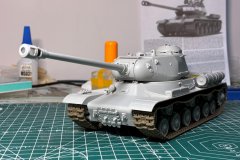 [小号手 05588] 1/35 JS-2mod1943重型坦克 素组欣赏