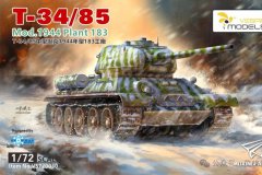 [黄蜂 VS720030]1/72 T-34/85中型坦克1944年183厂焕新版