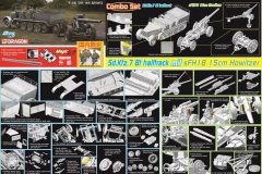 [威龙 6918]1/35 Sd.Kfz.7 8吨半履带运兵车+s.FH.18重型野战榴弹炮套装