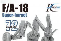 [ROCKIT 720701A]新品：1/72 F/A-18大黄蜂3D打印起落架适配爱德美