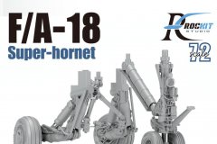 [ROCKIT 720701H]新品：1/72 F/A-18大黄蜂3D打印起落架适配长谷川