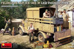[MINIART 53037]新品：1/35 3,6-36S 3T卡车附Pmq600野战厨房