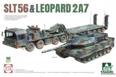 【三花 5011】1/72 SLT56拖车附豹2A7主战坦克开盒评