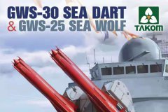 【三花 2138】1/35 GWS-30海标枪和GWS-25海狼导弹开盒评测