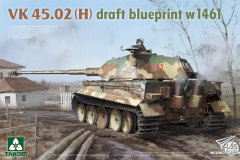 [TAKOM 2191]1/35 VK 45.02(H)计划坦克 W1461设计方案开盒评测