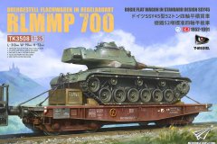 [T-MODEL TK3508]1/35 德铁52吨标准4轴平板车开盒评测
