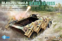 [雪人 SP-8004]1/35 Sd.Kfz.251/1 D型半履带自行火箭炮开盒评测